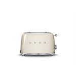 Model Number: TSF01CRAU


	2 extra wide slots ensure that the 50s Style Toaster by Smeg is capable of toasting even large products like bagels.
	Get the perfect toast with 6 browning levels and mo...