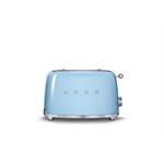 Model Number: TSF01PBAU


	2 extra wide slots ensure that the 50s Style Toaster by Smeg is capable of toasting even large products like bagels.
	Get the perfect toast with 6 browning levels and mo...
