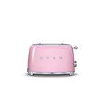 Model Number: TSF01PKAU


	2 extra wide slots ensure that the 50s Style Toaster by Smeg is capable of toasting even large products like bagels.
	Get the perfect toast with 6 browning levels and mo...