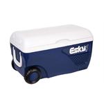 Model Number: 1224128


	The Esky 65-litre Ice King Cooler holds 100 cans of Soft drink.
	Manufactured with a polyurethane foam-insulated lid and body, the 65L Ice King ice cooler can keep frozen ...