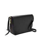 Model Number: FOS-ZB7615001

This leather crossbody boasts a back slide pocket, magnetic snap closure and adjustable strap.
